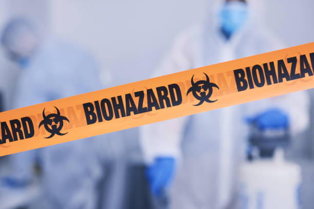 Professional Biohazard Cleanup technician working in Newark, TX